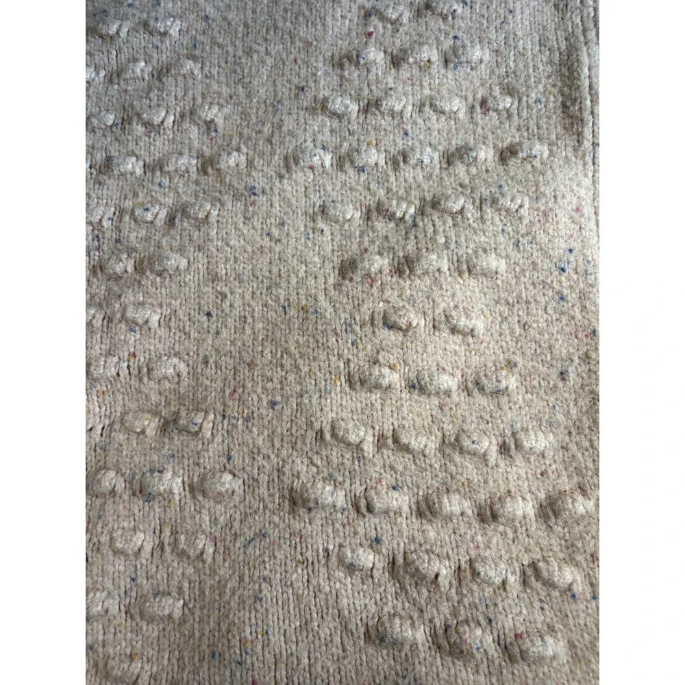Pottery Barn Kids Emily & Meritt Rose Light Pink Knitted Acrylic Baby Blanket